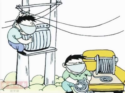 私接小區(qū)電線盜電
